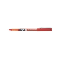 Pilot V5 Hi-Techpoint Rollerball Pen Red Box of 12