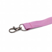 Plain 20mm Lanyard with Hook & Breakaway Clip PINK