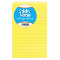 Extra Large Sticky Note Pad 100 Ruled Sheets