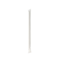 White Paper Individually Wrapped 6mm Straws Box of 250