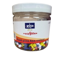 Push Pins Assorted Colours Tub of 200