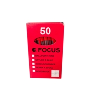KW Medium Ball Pens Red Box of 50