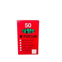 KW Medium Ball Pens Green Box of 50