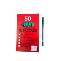 KW Medium Ball Pens Green Box of 50