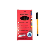 KW Ballpoint Fine Black Pens Box of 20