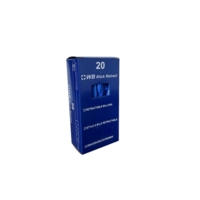 KW Medium KIick Blue Retractable Pens Box of 20