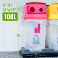 Heavy Duty 100L Clear Recycling Sacks Roll of 20