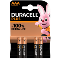 Duracel Plus AAA Batteries Pack of 4