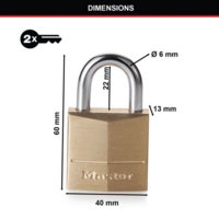 Security Metal 38mm Padlock