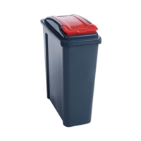 25L Slimline Red Lid Recycling Bin