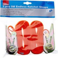 Ratchet Straps, 2 pce 5 mtr endless ratchet straps