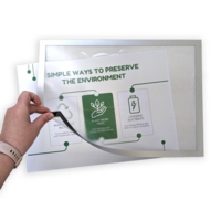 Self-Adhesive Display Frame Silver Size A3