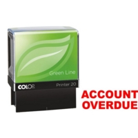 ACCOUNT OVERDUE Self Inking Red Ink Stamp