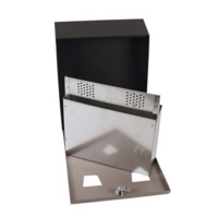 Ash Bin 3.1L Wall Mounted Black/Grey