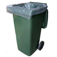 Wheelie Bin Liners, Clear,  Box of 100