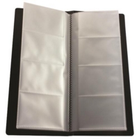 Polypropylene Business Card Holder 96 Cards Black