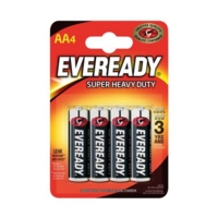 Eveready Super Heavy Duty Batteries AA Pack of 4