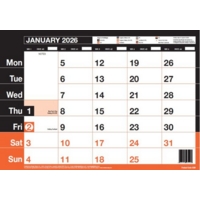 A3 Monthly Wall Hanging Memo Calendar 2026