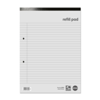 A4 Refill Feint & Margin Ruled Notepad Pack of 10