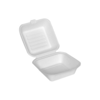 Bagasse Pulp 6  Burger Box Food Container Pack of 50