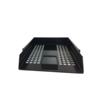 Plastic Stackable A4 Letter Tray   Black