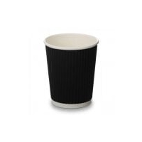 Hot Drinks 8oz Cups Ripple Wall Sleeve of 25