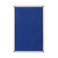 Internal Lockable Display Case 1200 x 900mm Blue