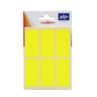 Rectangular Yellow Labels 25mm x 50mm Pack of 24