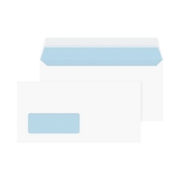 DL White Window 100gsm Peel and Seal Envelopes Box of 50