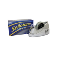 Sellotape Chrome Tape Dispenser Fits 66m Rolls