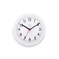 White Office Wall Battery Powered Clock