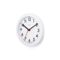 White Office Wall Battery Powered Clock