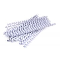 25mm Plastic Binding Combs White Pack of 50