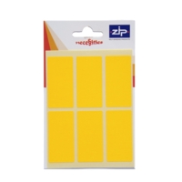 Rectangular Orange Labels 25mm x 50mm Pack of 24