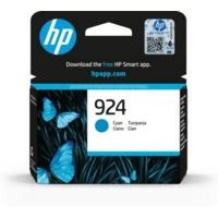 HP 4K0U3NE 924 Ink Cartridge Cyan 400 Pages ISO IEC 19752
