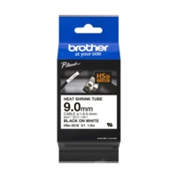 Brother HSE-221E 9mm Black on White on Black Shrink Tube