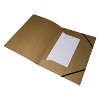 Kraft A4 Document Holder Elasticated Recycled Wallet