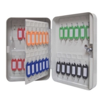 Key Cabinet 48 Hook Lockable Grey