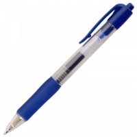 KW Retractable Blue Gel Ballpoint Pens Box of 10