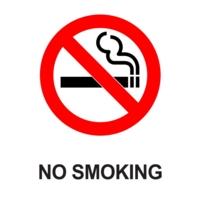 No Smoking A4 PVC Sign