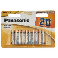Panasonic Silver AAA Batteries Pack of 20 Batteries