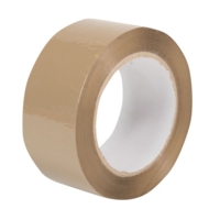 Vinyl Parcel Tape BUFF 48mm x 66m Pk 6 285100436