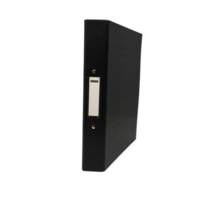 A4 Polypropylene 2-Ring Binder Black Box of 10