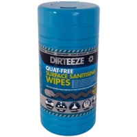 Dirteeze Quat-Free Surface Sanitising Wipes Tub of 250