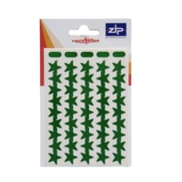 Self-Adhesive Green Star Stickers Pack of 135