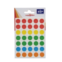 Circle Assorted Colours 13mm Labels Pack of 140