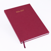 A5 Academic Week to View Diary Burgundy 2026-2027