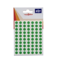 Circle Green 8mm Labels Pack of 490