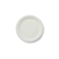 Bagasse 7  Round White Plates Pack of 50