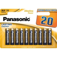 Panasonic Silver AA Batteries Pack of 20 Batteries  MN1500